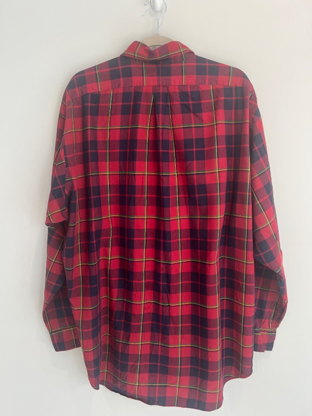 Ralph Lauren Blake Red Plaid Button Down Shirt 100% Cotton XL - Picture 4 of 6